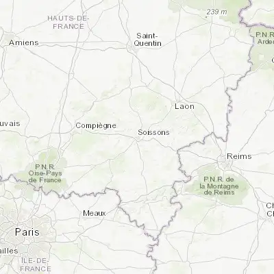 Map showing location of Soissons (49.381670, 3.323610)