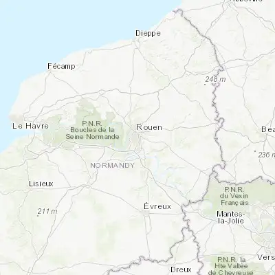 Map showing location of Sotteville-lès-Rouen (49.409720, 1.090050)