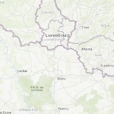 Map showing location of Thionville (49.359940, 6.160440)
