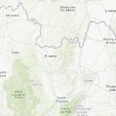 Map showing location of Thizy-les-Bourgs (46.029950, 4.312990)