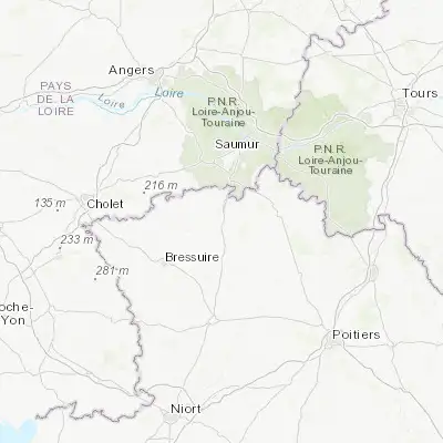 Map showing location of Thouars (46.981500, -0.211750)