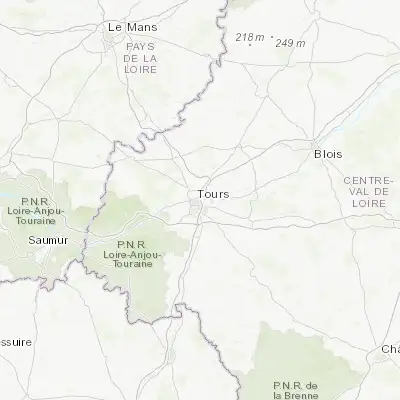 Map showing location of Tours (47.394840, 0.703980)