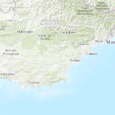 Map showing location of Trans-en-Provence (43.503260, 6.486410)