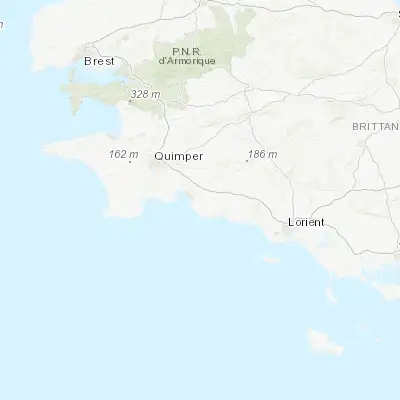 Map showing location of Trégunc (47.855570, -3.852710)