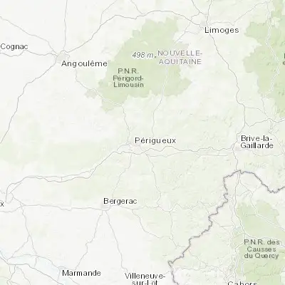 Map showing location of Trélissac (45.196190, 0.782560)