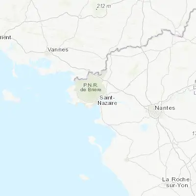 Map showing location of Trignac (47.317790, -2.189180)