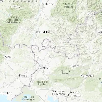 Map showing location of Vaison-la-Romaine (44.238960, 5.074610)