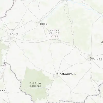 Map showing location of Valençay (47.162070, 1.568520)