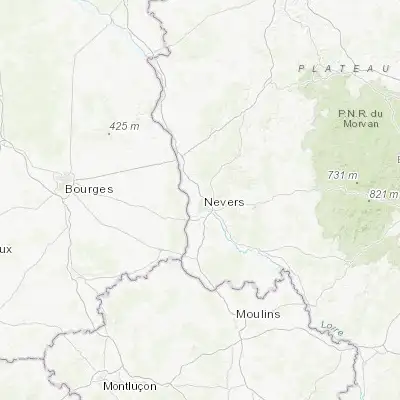 Map showing location of Varennes-Vauzelles (47.016780, 3.140370)