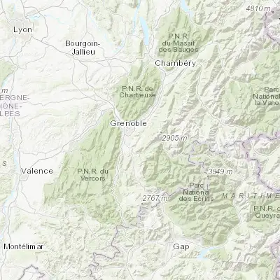 Map showing location of Vaulnaveys-le-Haut (45.125240, 5.817230)