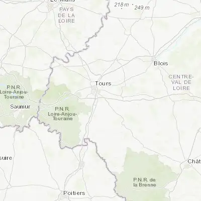 Map showing location of Veigné (47.285560, 0.740790)