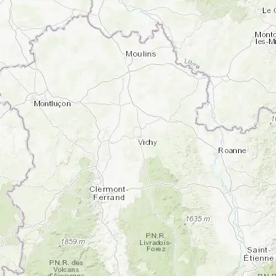 Map showing location of Vichy (46.127090, 3.425770)
