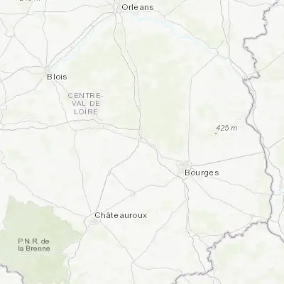Map showing location of Vierzon (47.221860, 2.068400)