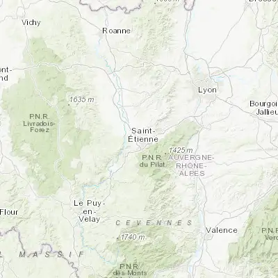Map showing location of Villars (45.467850, 4.355390)