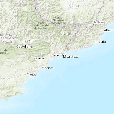 Map showing location of Villefranche-sur-Mer (43.703920, 7.310880)