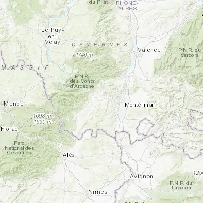 Map showing location of Villeneuve-de-Berg (44.556990, 4.502150)
