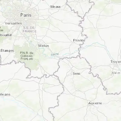 Map showing location of Villeneuve-la-Guyard (48.340930, 3.061760)