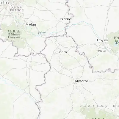 Map showing location of Villeneuve-sur-Yonne (48.082470, 3.296880)