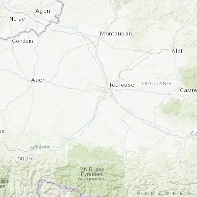 Map showing location of Villeneuve-Tolosane (43.523160, 1.341020)
