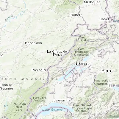 Map showing location of Villers-le-Lac (47.063190, 6.666990)