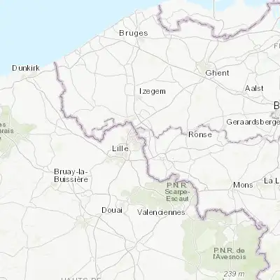 Map showing location of Wattrelos (50.701180, 3.218120)
