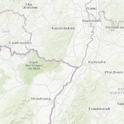 Map showing location of Wissembourg (49.037080, 7.945480)