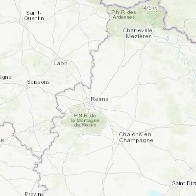 Map showing location of Witry-lès-Reims (49.291620, 4.119210)