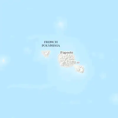 Map showing location of Punaauia (-17.633330, -149.600000)