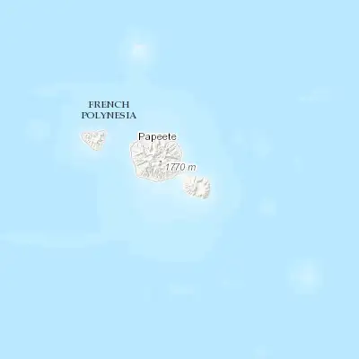 Map showing location of Tohautu (-17.760990, -149.316760)