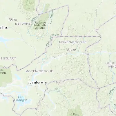 Map showing location of Ndjolé (-0.178270, 10.764880)