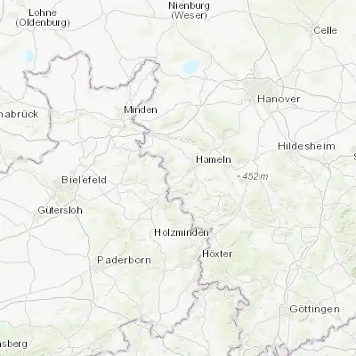Map showing location of Aerzen (52.049530, 9.258560)