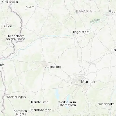 Map showing location of Aichach (48.457550, 11.134130)