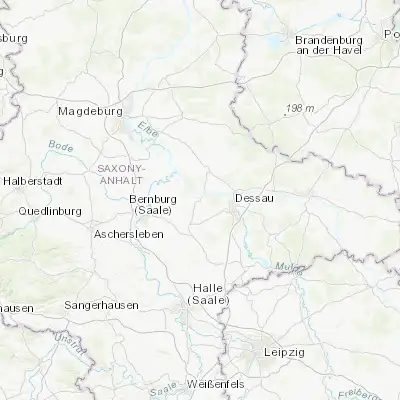 Map showing location of Aken (51.852740, 12.044610)