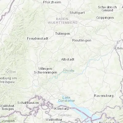 Map showing location of Albstadt (48.216440, 9.025960)