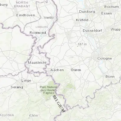 Map showing location of Aldenhoven (50.900000, 6.283330)