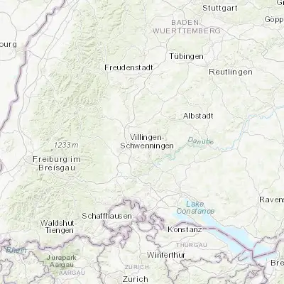 Map showing location of Aldingen (48.100000, 8.700000)