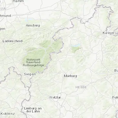 Map showing location of Allendorf (51.029950, 8.672320)