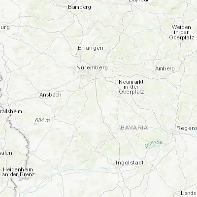 Map showing location of Allersberg (49.251320, 11.236590)