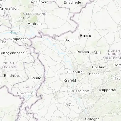 Map showing location of Alpen (51.583330, 6.516670)