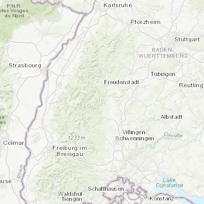 Map showing location of Alpirsbach (48.345070, 8.401970)
