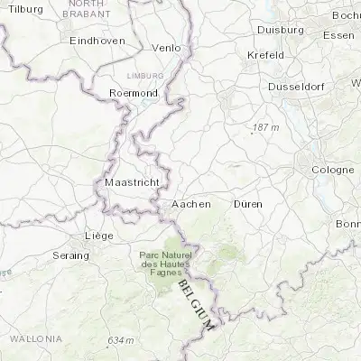 Map showing location of Alsdorf (50.876730, 6.163990)