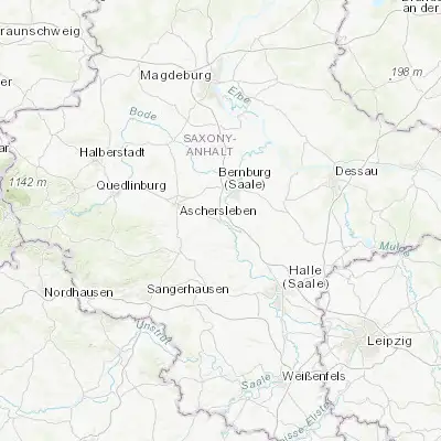 Map showing location of Alsleben (51.701610, 11.676480)
