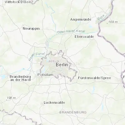 Map showing location of Alt-Hohenschönhausen (52.546080, 13.501300)