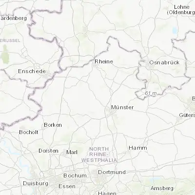 Map showing location of Altenberge (52.050000, 7.466670)