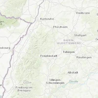 Map showing location of Altensteig (48.586490, 8.603950)