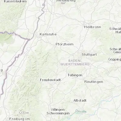 Map showing location of Althengstett (48.723250, 8.794340)