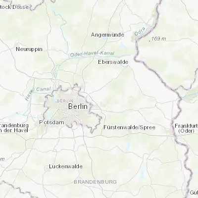 Map showing location of Altlandsberg (52.565030, 13.728150)
