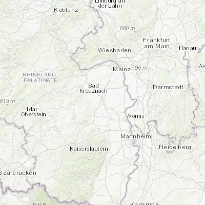 Map showing location of Alzey (49.746570, 8.115130)
