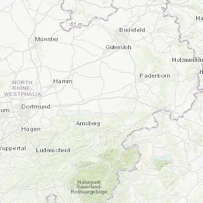 Map showing location of Anröchte (51.566670, 8.333330)