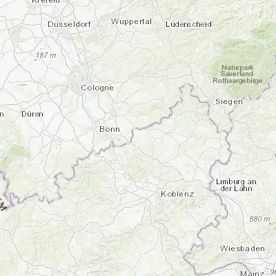 Map showing location of Asbach (50.666670, 7.416670)